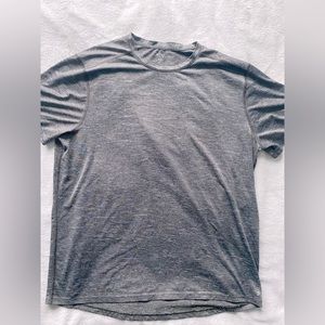 gray athletic shirt